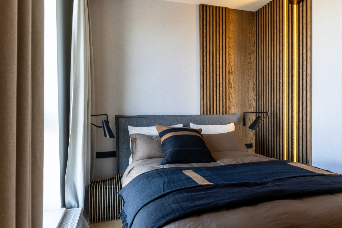 Apartament w Gdyni w Sea Towers, projekt: masz.design, fot. Adam Burdyło