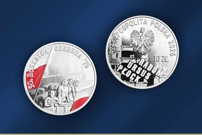 Nowa moneta 10 zł od NBP. Srebrne 10 złotych na 50. rocznicę Czerwca ’76, fot.nbp.pl