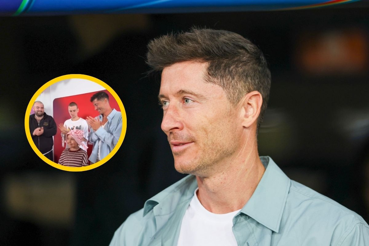 Lewandowski z podopiecznymi fundacji Cancer Fighters. Tuż przed meczem Polska-Ukraina pokazał wzruszające nagranie