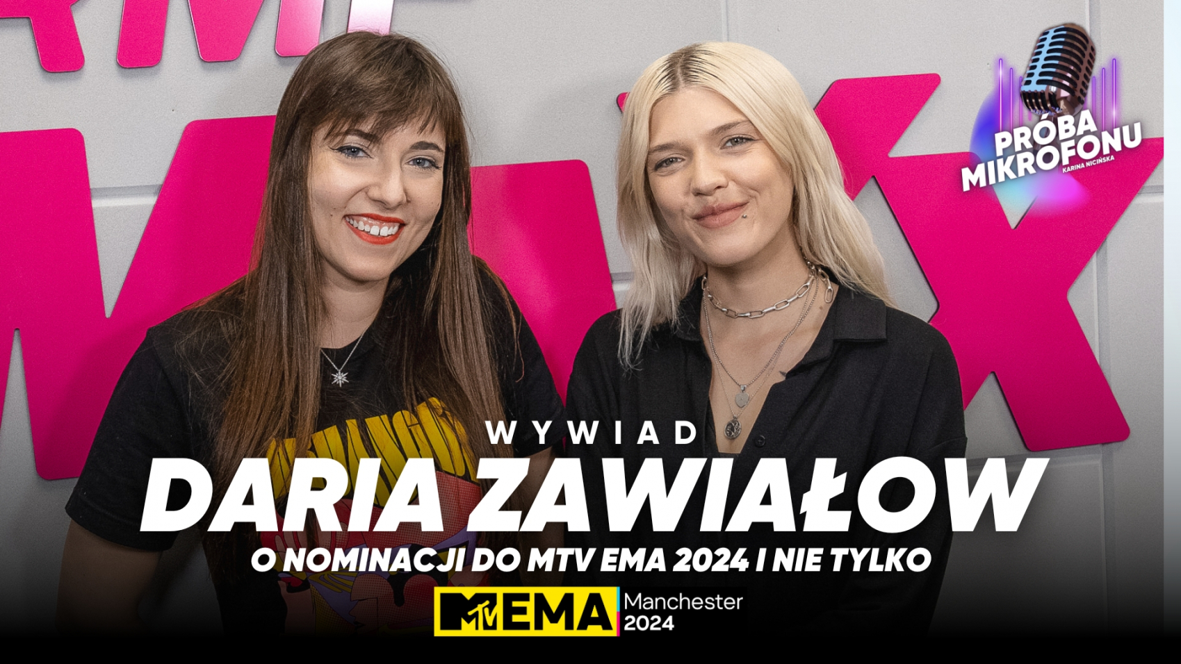 Daria Zawiałow o nominacji do MTV EMA 2024 oraz teledysku do utworu "Ballada o Niej" w RMF MAXX